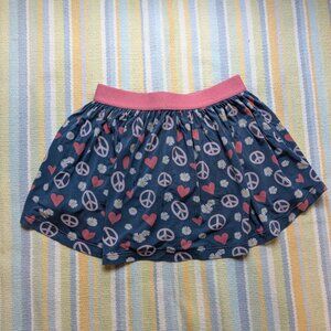 ⭐ Kickee Kids Peace, Love / Hearts, and Flowers skort size 4T
